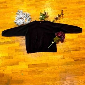 Plain black sweater